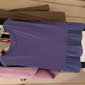 Loft Petite Large Tank with Ruffles
